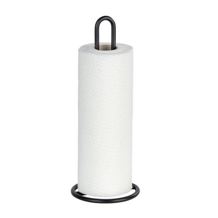 WENKO 53256100 - Soporte para paños de cocina 12,5x32,5 cm negro