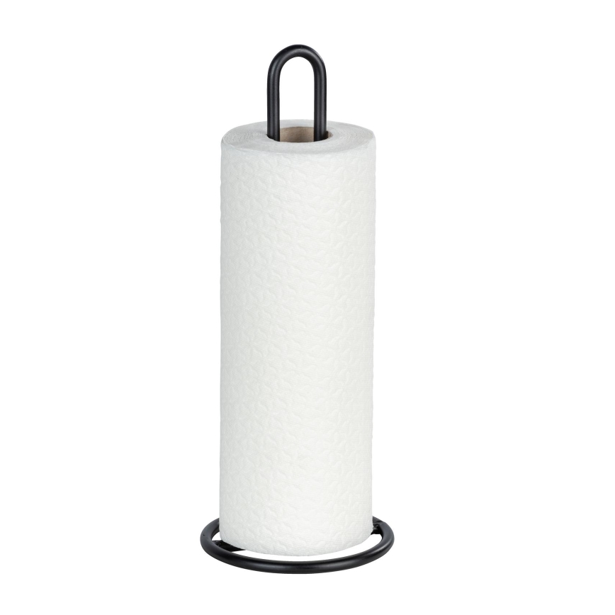 WENKO 53256100 - Soporte para paños de cocina 12,5x32,5 cm negro
