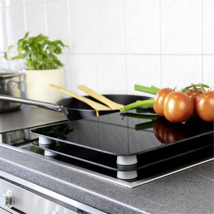 WENKO 53898100 - Placa protectora 52x30 cm negra/gris/transparente