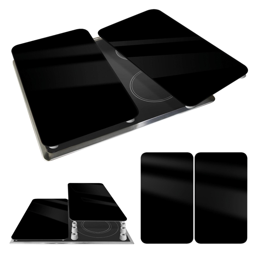 WENKO 53898100 - Placa protectora 52x30 cm negra/gris/transparente