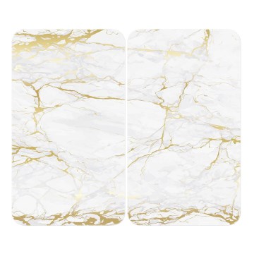 WENKO 53901100 - Tapa protectora para placa de cocina 30x52 cm blanca/gris/transparente