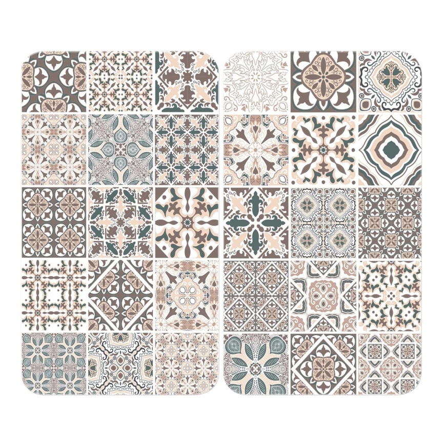 WENKO 53904100 - Tapa protectora para placa de cocina 30x52 cm multicolor/gris/transparente