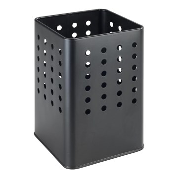 WENKO 54017100 - Organizador de cubiertos SILIO 11,5x16,5 cm negro