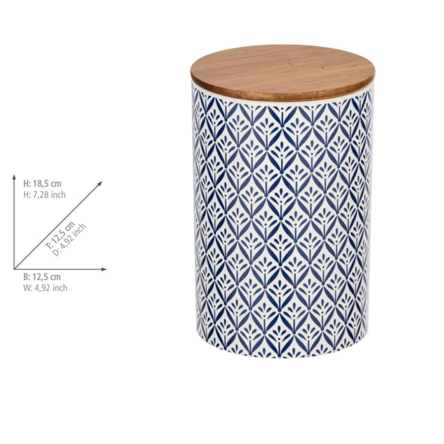 WENKO 54096100 - Caja LORCA 12,5x18,5 cm multicolor/marrón/gris