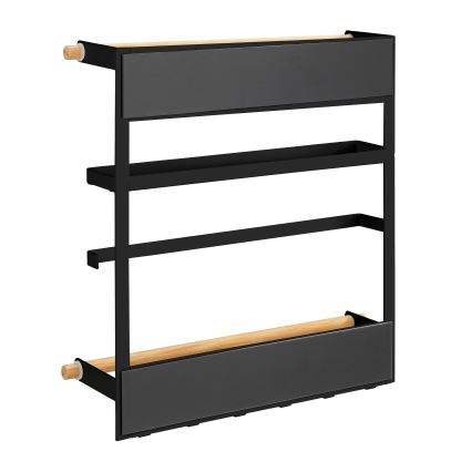WENKO 54114100 - Organizador MAGNA 33x34 cm negro/marrón