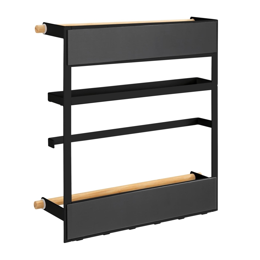 WENKO 54114100 - Organizador MAGNA 33x34 cm negro/marrón