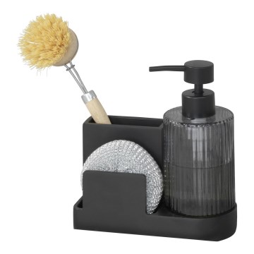 WENKO 54654100 - Organizador PINA 16x17 cm negro