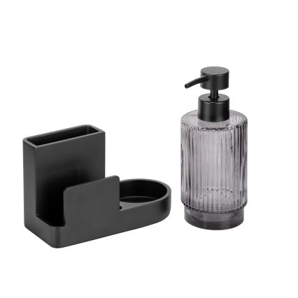 WENKO 54654100 - Organizador PINA 16x17 cm negro