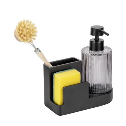 WENKO 54654100 - Organizador PINA 16x17 cm negro