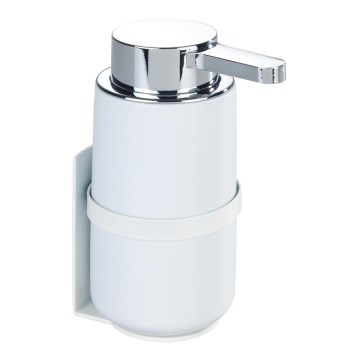 WENKO 54655100 - Dosificador de jabón WOYA 250 ml blanco/cromo brillante