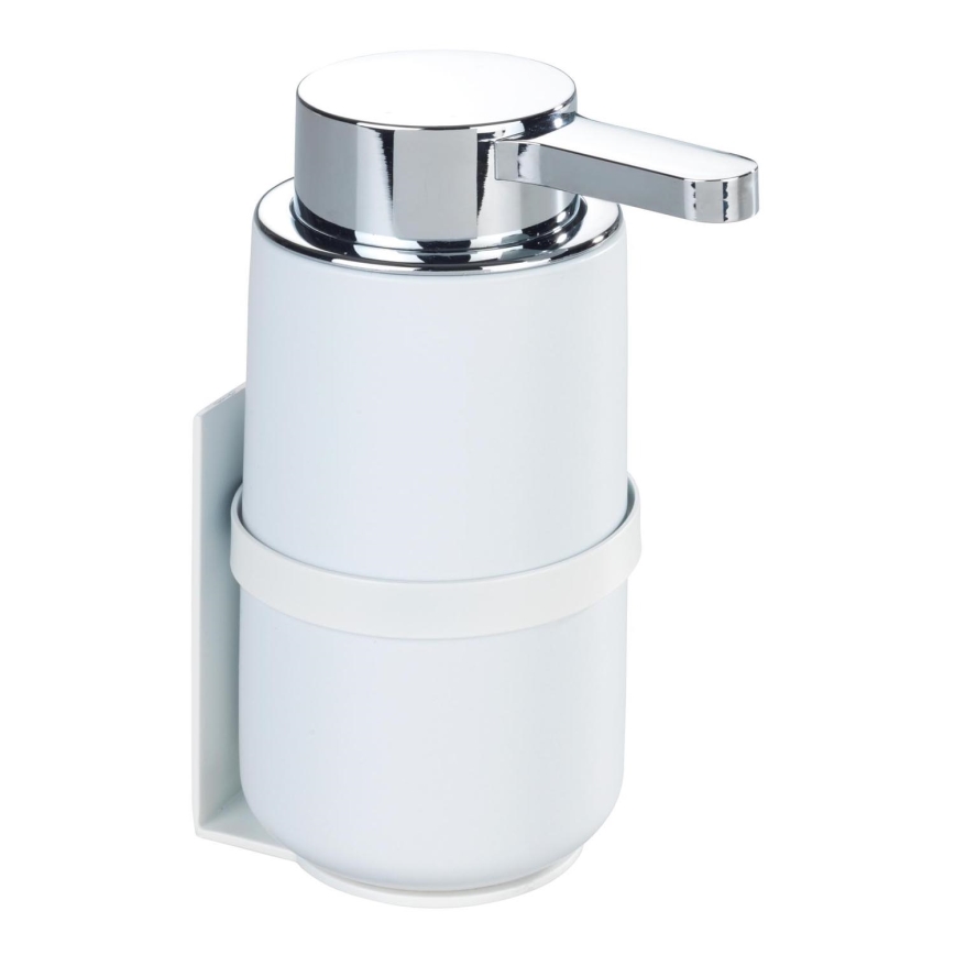 WENKO 54655100 - Dosificador de jabón WOYA 250 ml blanco/cromo brillante