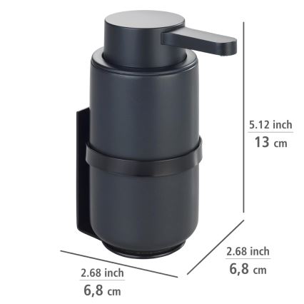 WENKO 54657100 - Dispensador de jabón WOYA 250 ml negro