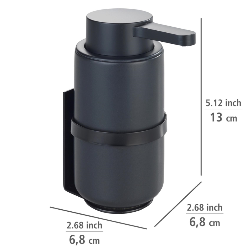 WENKO 54657100 - Dispensador de jabón WOYA 250 ml negro