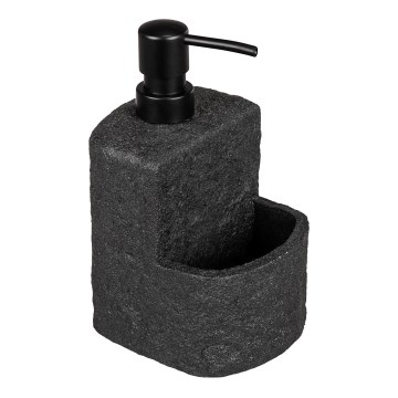 WENKO 54667100 - Dispensador de jabón FESTIVAL 10,5x18 cm negro