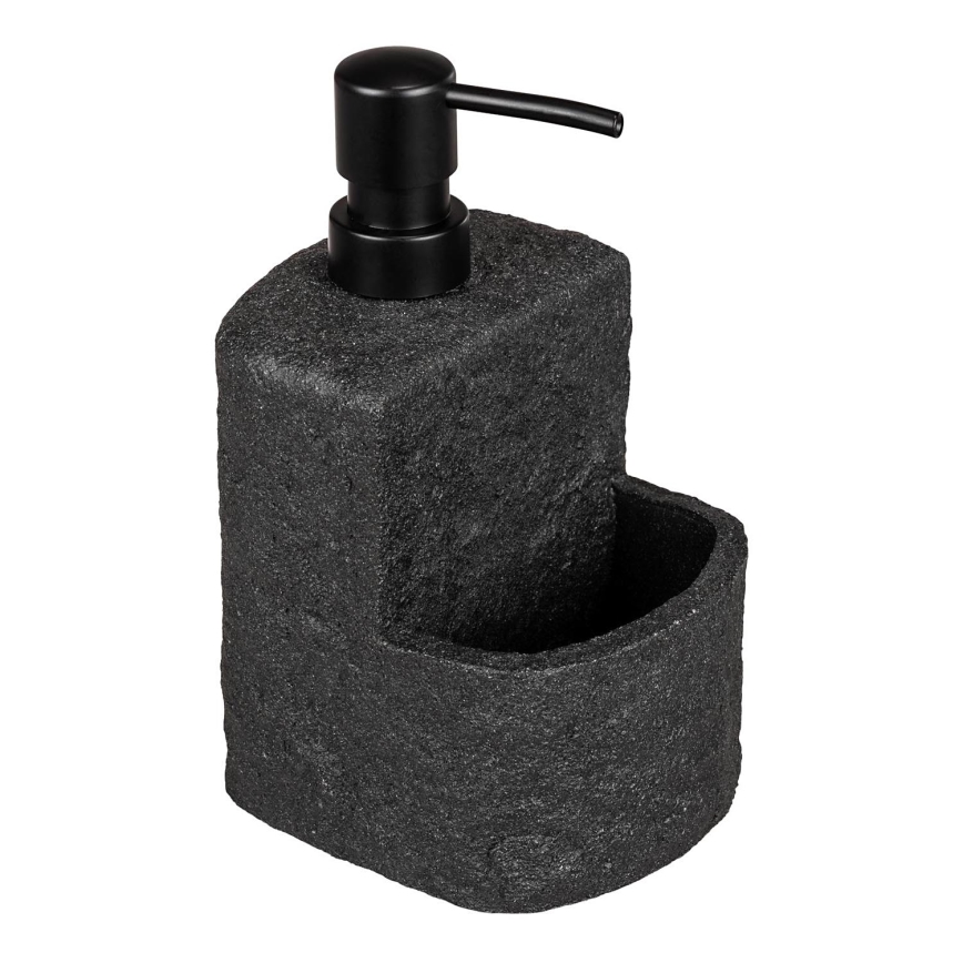 WENKO 54667100 - Dispensador de jabón FESTIVAL 10,5x18 cm negro