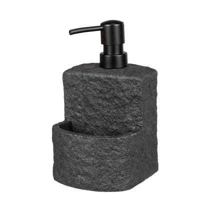 WENKO 54667100 - Dispensador de jabón FESTIVAL 10,5x18 cm negro