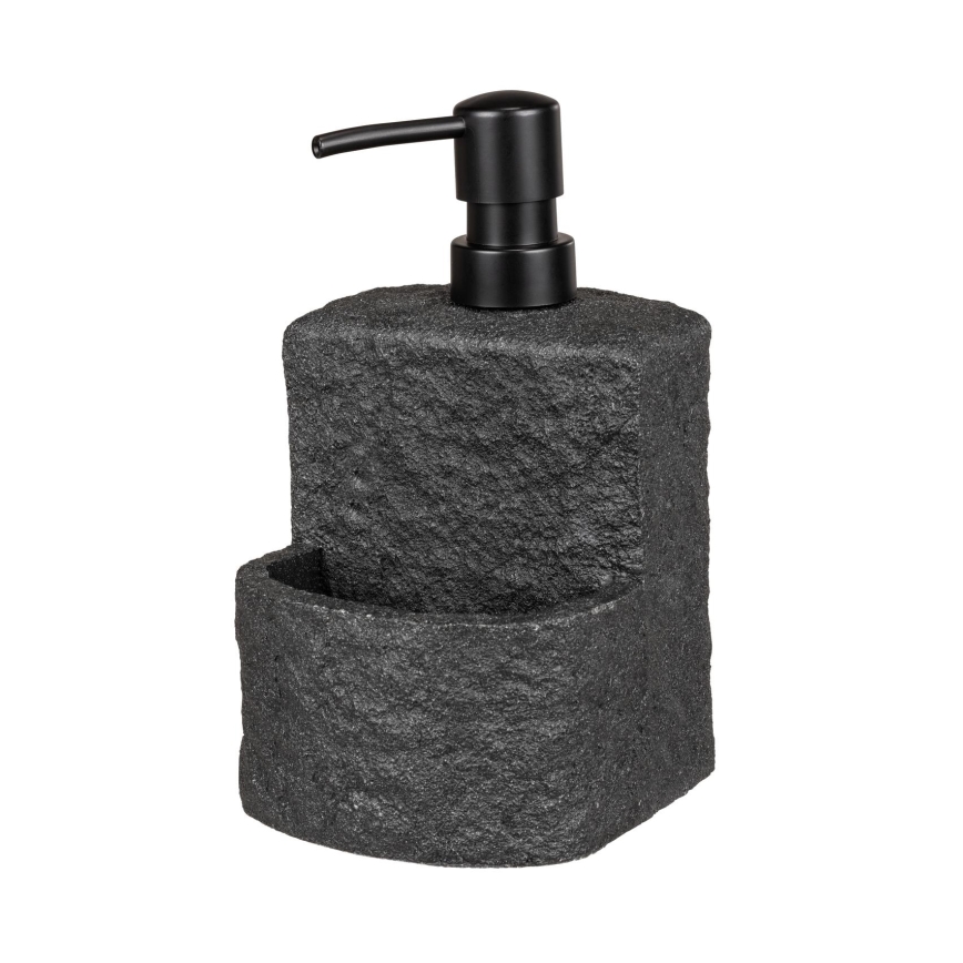 WENKO 54667100 - Dispensador de jabón FESTIVAL 10,5x18 cm negro
