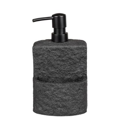 WENKO 54667100 - Dispensador de jabón FESTIVAL 10,5x18 cm negro