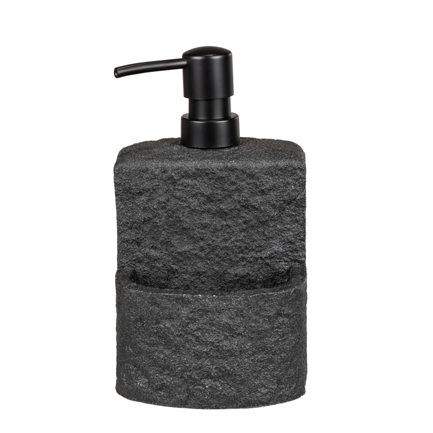 WENKO 54667100 - Dispensador de jabón FESTIVAL 10,5x18 cm negro