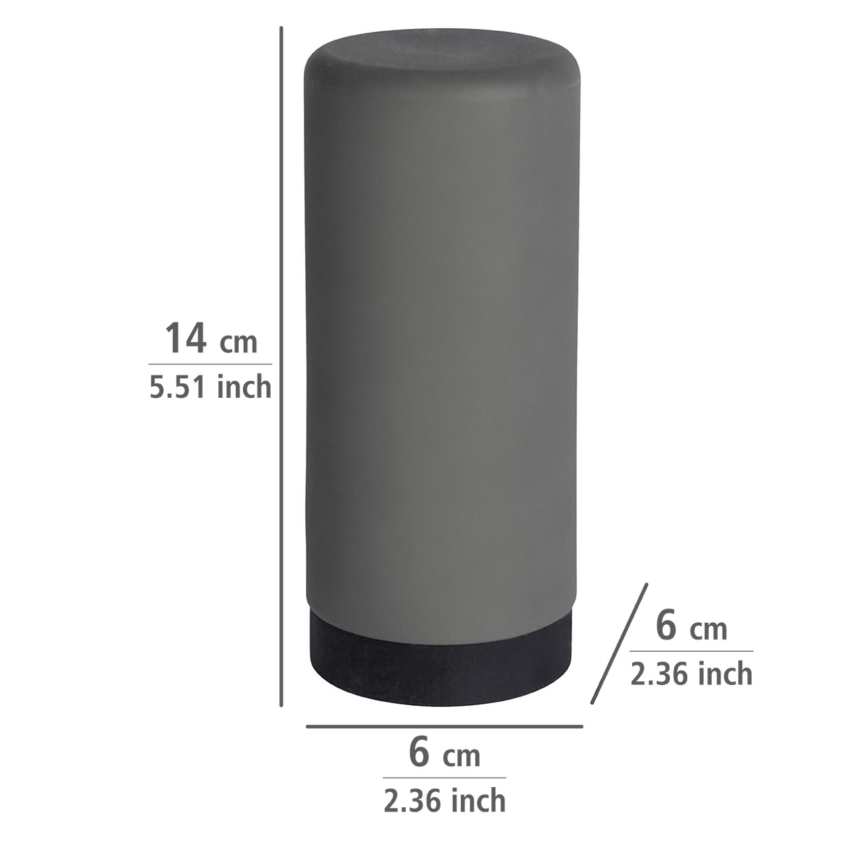 WENKO 54680100 - Dispensador EASY SQUEEZ-E 6x14 cm gris/negro