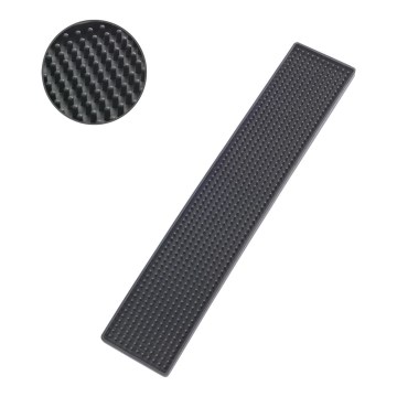 WENKO 54700100 - Alfombrilla antigoteo 42x8 cm negra