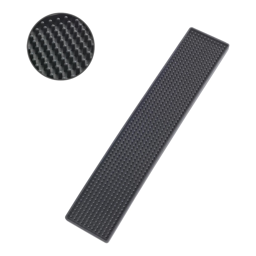 WENKO 54700100 - Alfombrilla antigoteo 42x8 cm negra