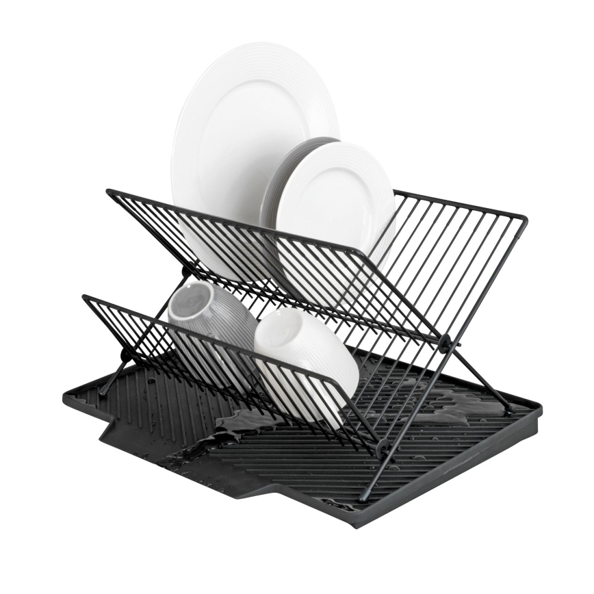WENKO 54771100 - Escurridor NELIA 34x40 cm negro