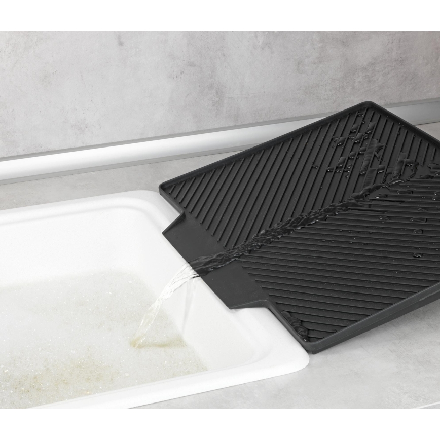 WENKO 54771100 - Escurridor NELIA 34x40 cm negro
