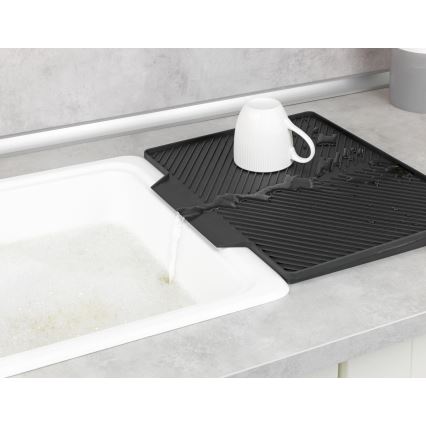 WENKO 54771100 - Escurridor NELIA 34x40 cm negro