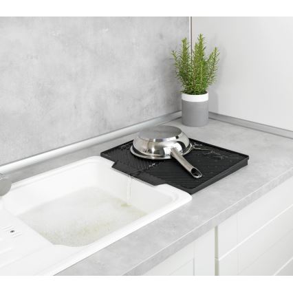 WENKO 54771100 - Escurridor NELIA 34x40 cm negro