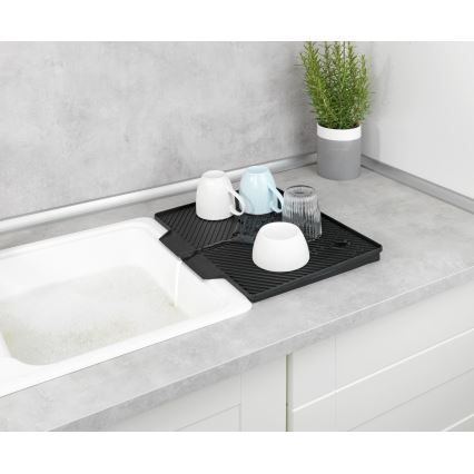 WENKO 54771100 - Escurridor NELIA 34x40 cm negro