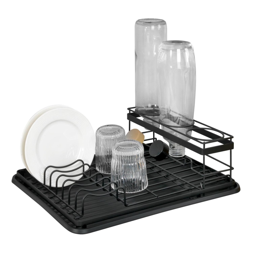 WENKO 54798100 - Escurridor de platos AMY 42,5x31,5 cm negro