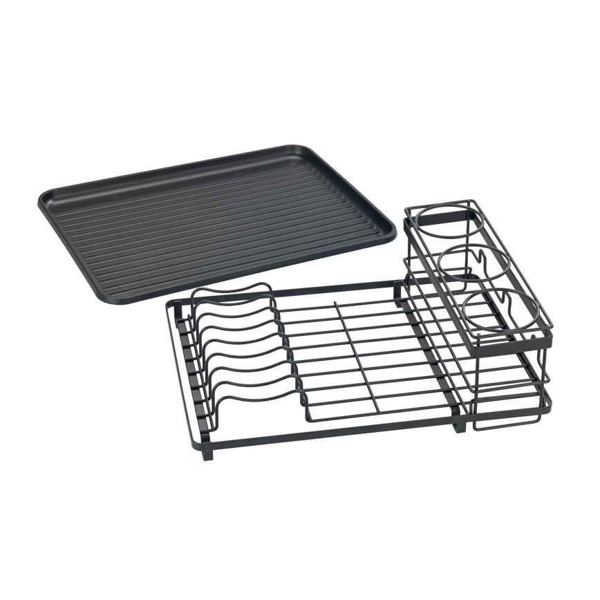 WENKO 54798100 - Escurridor de platos AMY 42,5x31,5 cm negro