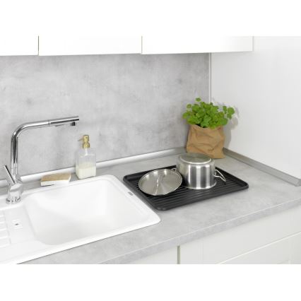 WENKO 54798100 - Escurridor de platos AMY 42,5x31,5 cm negro