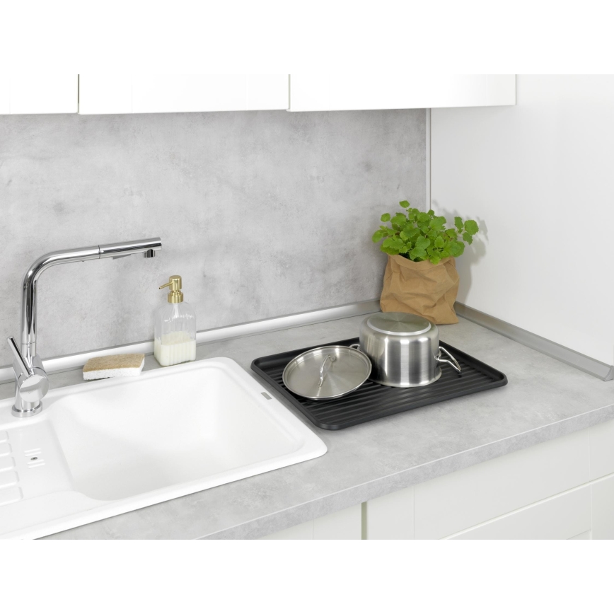 WENKO 54798100 - Escurridor de platos AMY 42,5x31,5 cm negro