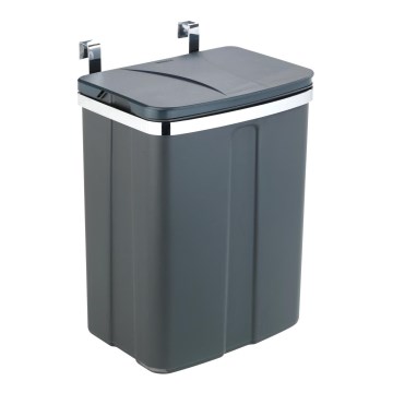 WENKO 54903100 - Cesto para puerta 26x36,5 cm gris/plateado