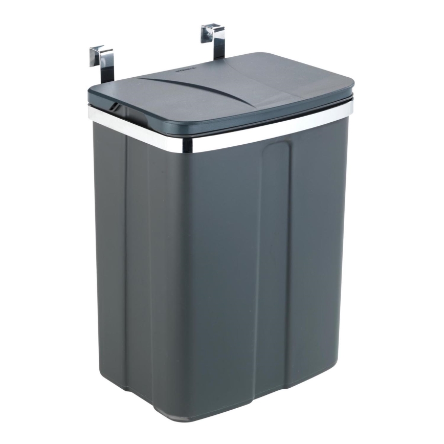 WENKO 54903100 - Cesto para puerta 26x36,5 cm gris/plateado