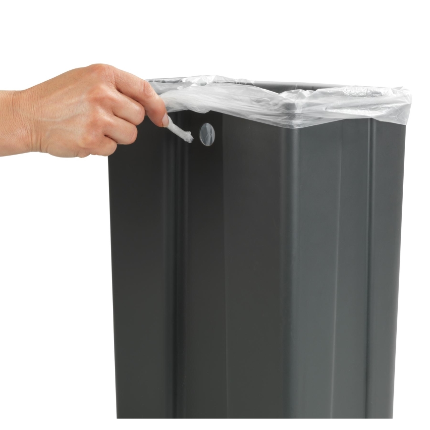 WENKO 54903100 - Cesto para puerta 26x36,5 cm gris/plateado