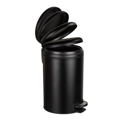 WENKO 54913100 - Papelera LEMAN 25x38 cm negra