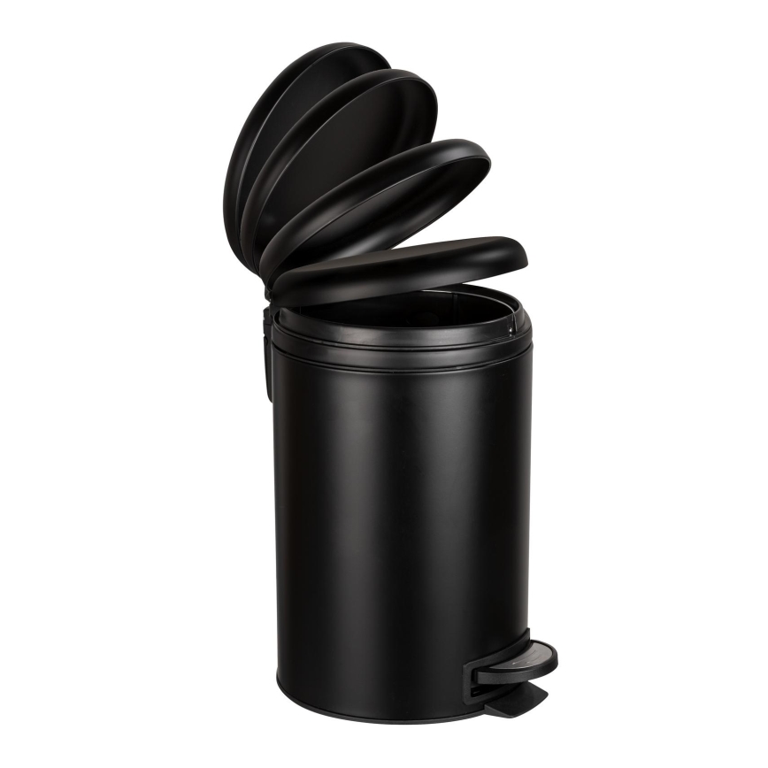 WENKO 54913100 - Papelera LEMAN 25x38 cm negra