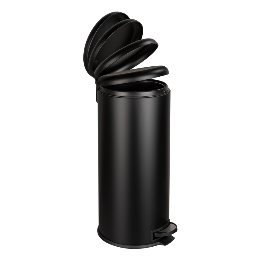 WENKO 54915100 - Cesto LEMAN 30,5x64 cm negro