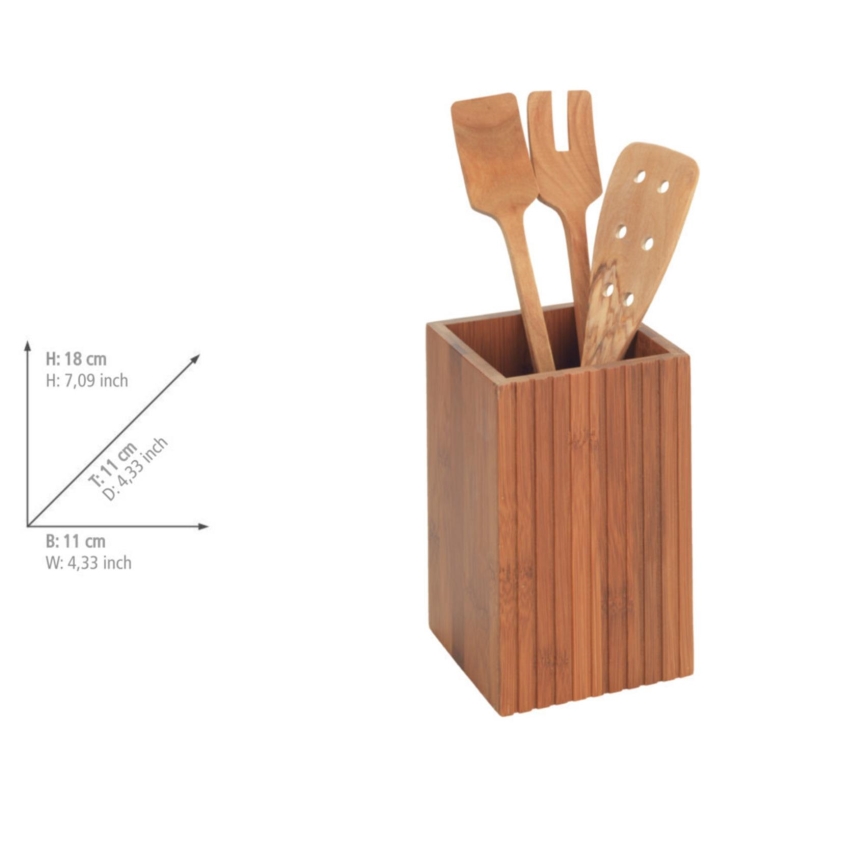 WENKO 54941100 - Juego de 3 utensilios de cocina 11x18 cm, marrón