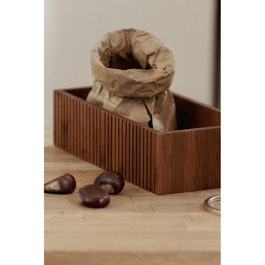 WENKO 54943100 - Caja MERA 30x15 cm marrón