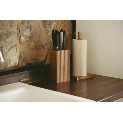 WENKO 54946100 - Soporte para rollos MERA 15x33 cm marrón