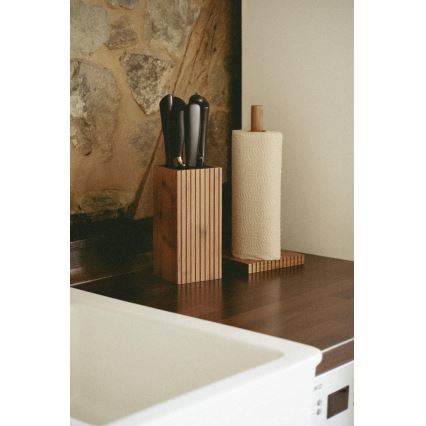 WENKO 54946100 - Soporte para rollos MERA 15x33 cm marrón