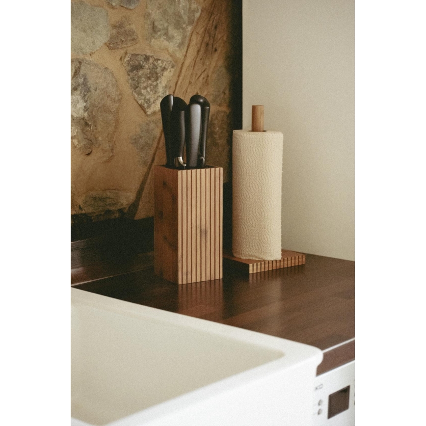 WENKO 54946100 - Soporte para rollos MERA 15x33 cm marrón