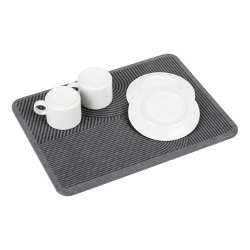 WENKO 54955100 - Alfombrilla absorbente DAMON 40x30 cm diatomita/gris