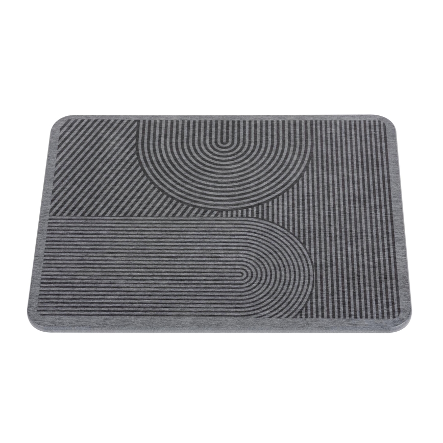 WENKO 54955100 - Alfombrilla absorbente DAMON 40x30 cm diatomita/gris