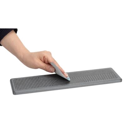 WENKO 54957100 - Alfombrilla antigoteo DAMON 30x8 cm gris
