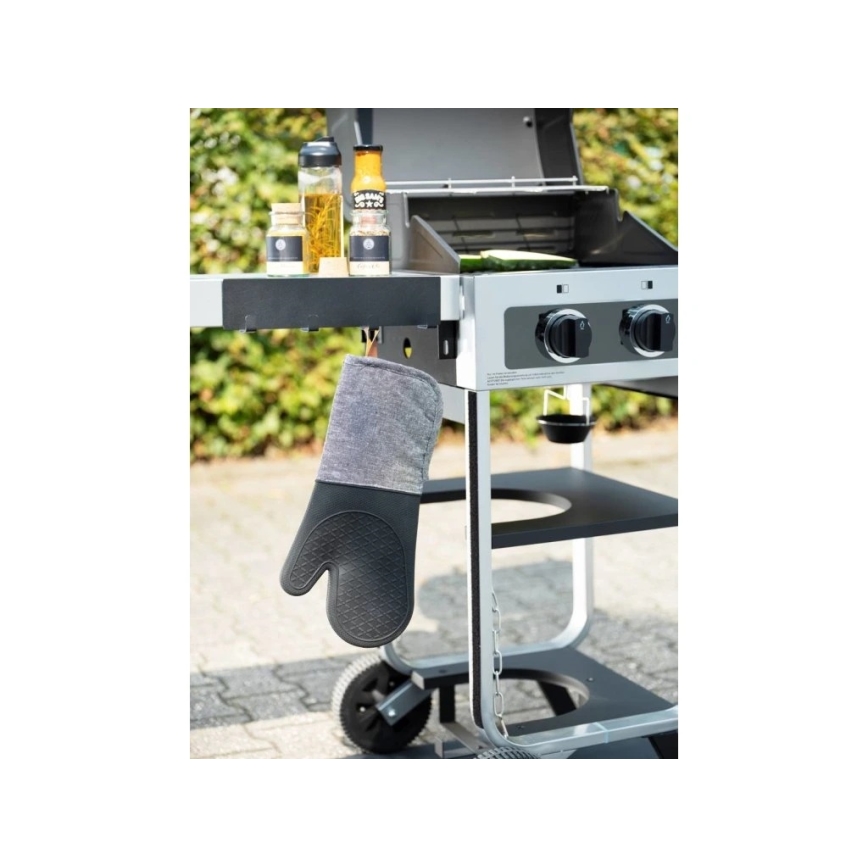 WENKO 55014100-Gancho BLACK OUTDOOR KITCHEN 30x6,5 cm negro